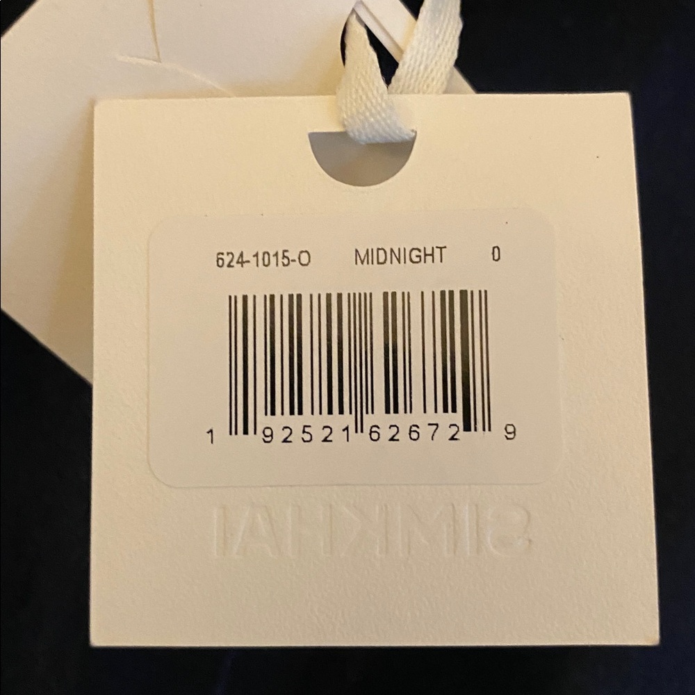 SIMKHAI Montgomery LS Button Up MIDI Dress in Midnight (Ink Blue) Size 0 - Picture 4 of 7